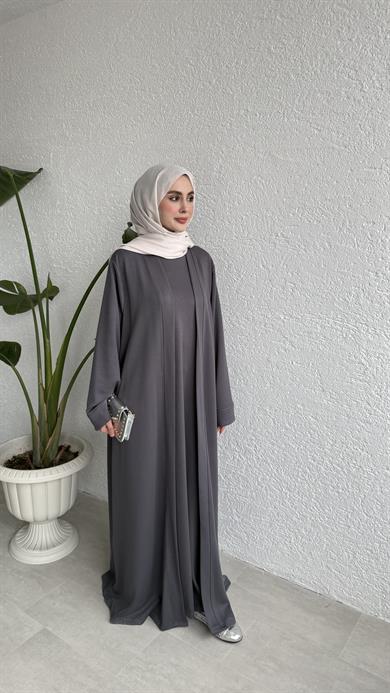 NOUR ABAYA TAKIM - ANTRASİT