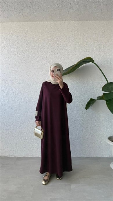 OVERSİZE UZUN RAHAT ELBİSE - BURGANYA