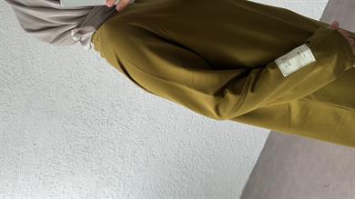 OVERSİZE UZUN RAHAT ELBİSE - YAĞ YEŞİLİ