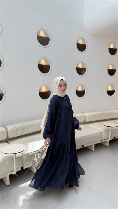 PERLA ELBİSE - LACİVERT 