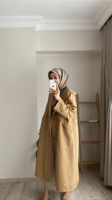 RETRO TRENÇ CAMEL