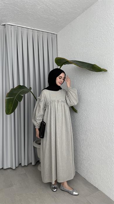 ROBALI ELBİSE - SİYAH