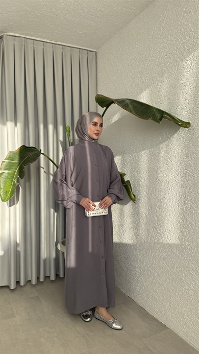 SAKURA CUPRA ELBİSE - GRİ