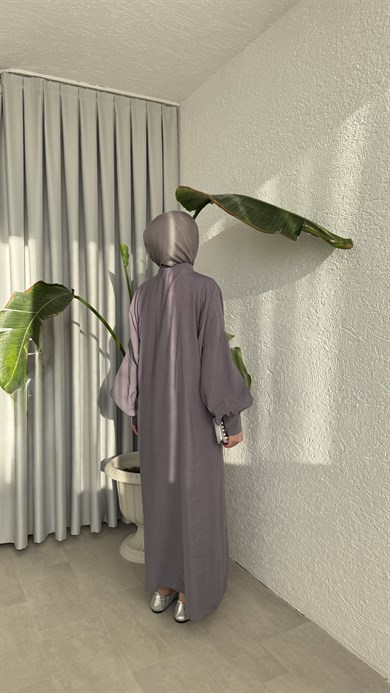 SAKURA CUPRA ELBİSE - GRİ