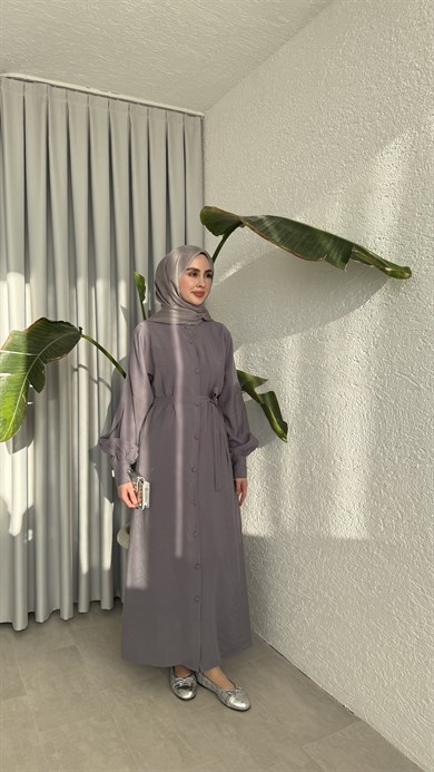 SAKURA CUPRA ELBİSE - GRİ