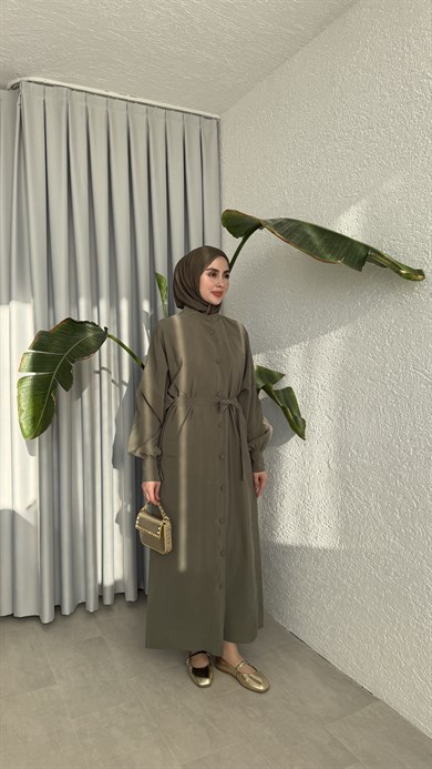 SAKURA CUPRA ELBİSE - HAKİ