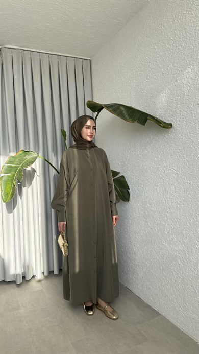 SAKURA CUPRA ELBİSE - HAKİ