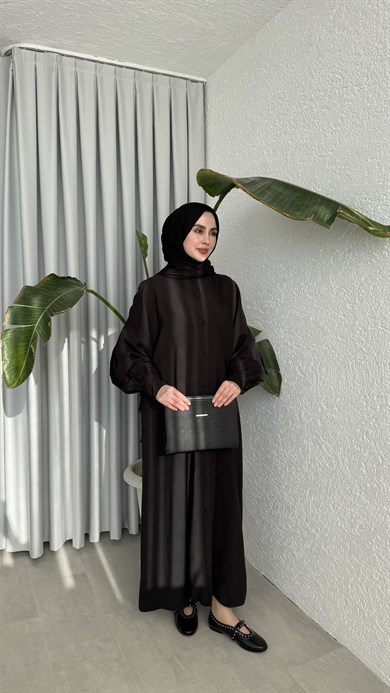 SAKURA CUPRA ELBİSE - SİYAH