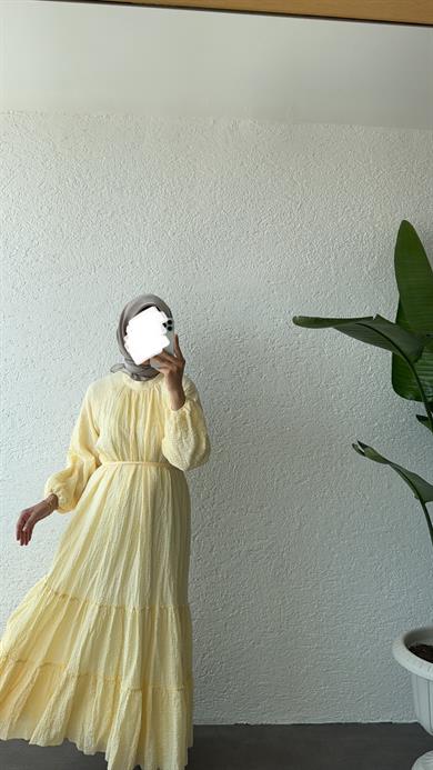 SAPHİRA ELBİSE - SARI