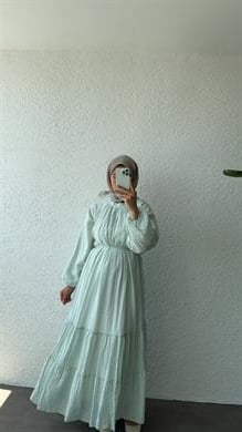 SAPHİRA ELBİSE - TURKUAZ