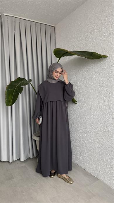 SAYE ELBİSE - FÜME