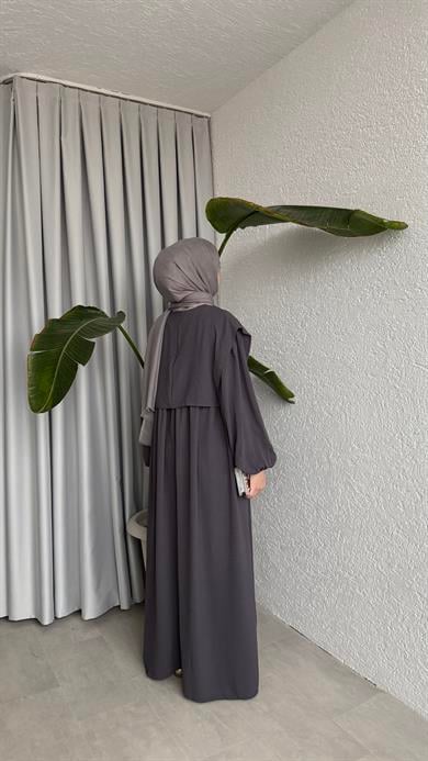 SAYE ELBİSE - FÜME