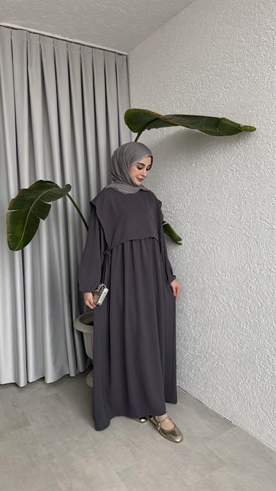 SAYE ELBİSE - FÜME