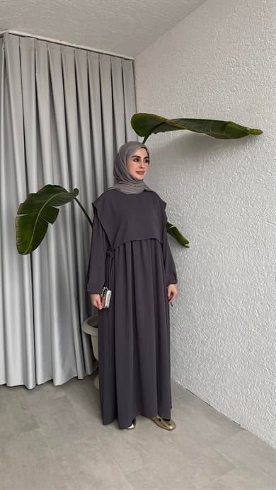 SAYE ELBİSE - FÜME