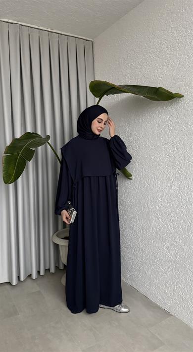 SAYE ELBİSE LACİVERT