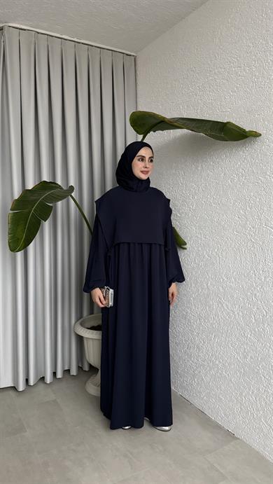 SAYE ELBİSE LACİVERT