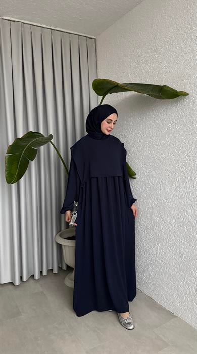 SAYE ELBİSE LACİVERT