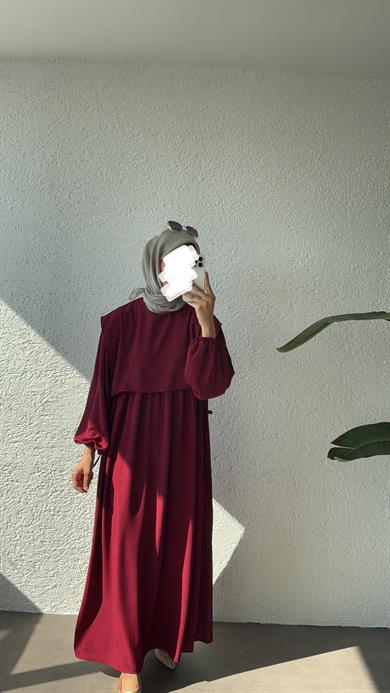 SAYE ELBİSE VİŞNE