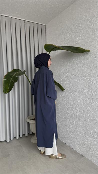 TENSEL GÖMLEK - AÇIK LACİVERT