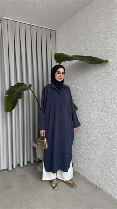 TENSEL GÖMLEK - AÇIK LACİVERT