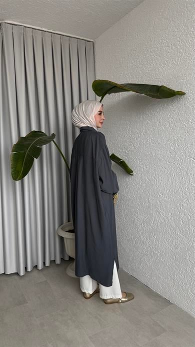 TENSEL GÖMLEK - ANTRASİT