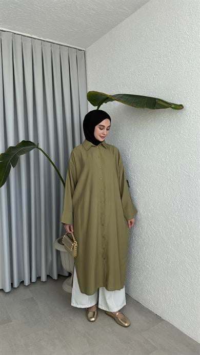 TENSEL GÖMLEK - HAKİ