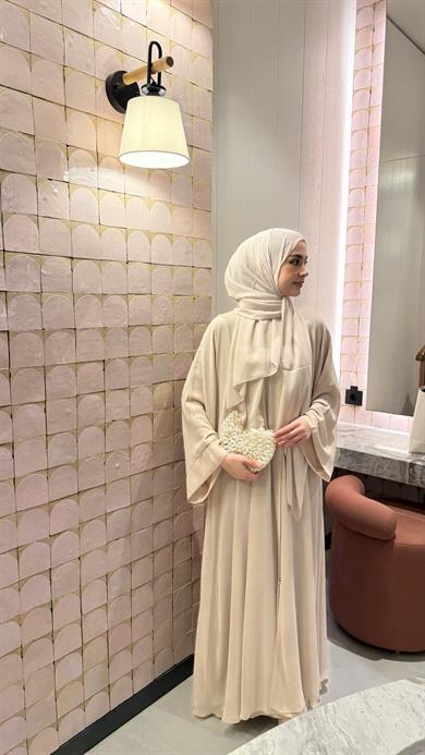 VELORA ABAYA & FERACE - BEJ