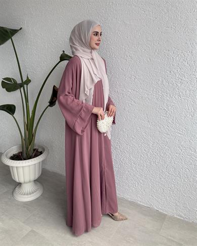 VELORA ABAYA & FERACE - PEMBE