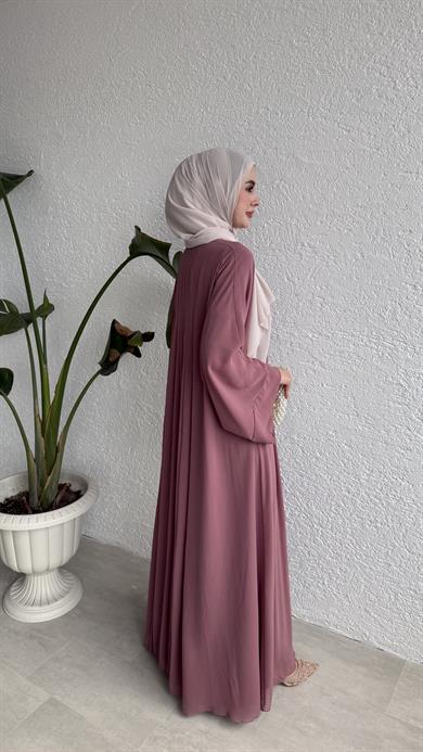 VELORA ABAYA & FERACE - PEMBE