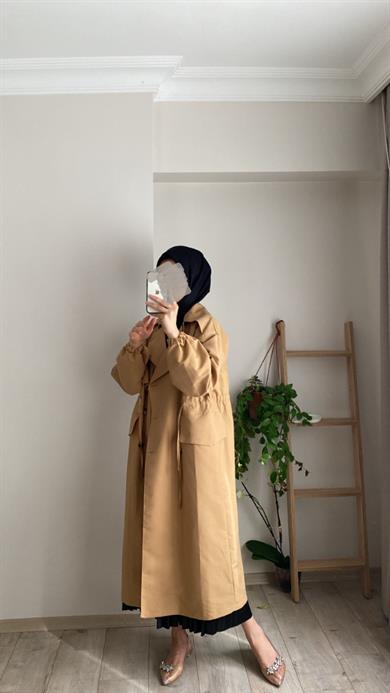 VİYANA TRENÇKOT CAMEL