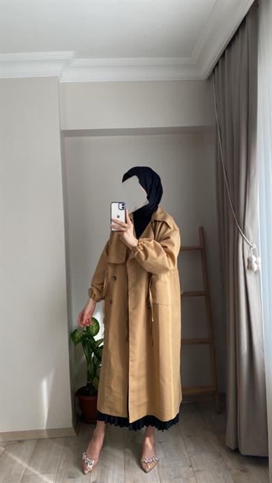 VİYANA TRENÇKOT CAMEL