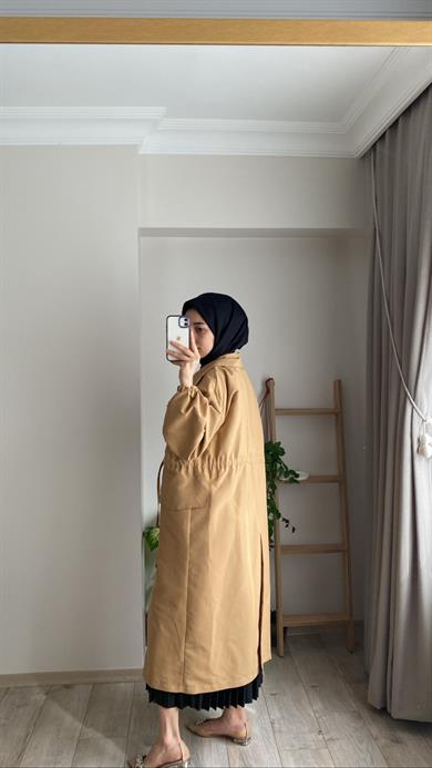 VİYANA TRENÇKOT CAMEL