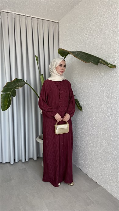 ZARİF ELBİSE VİŞNE