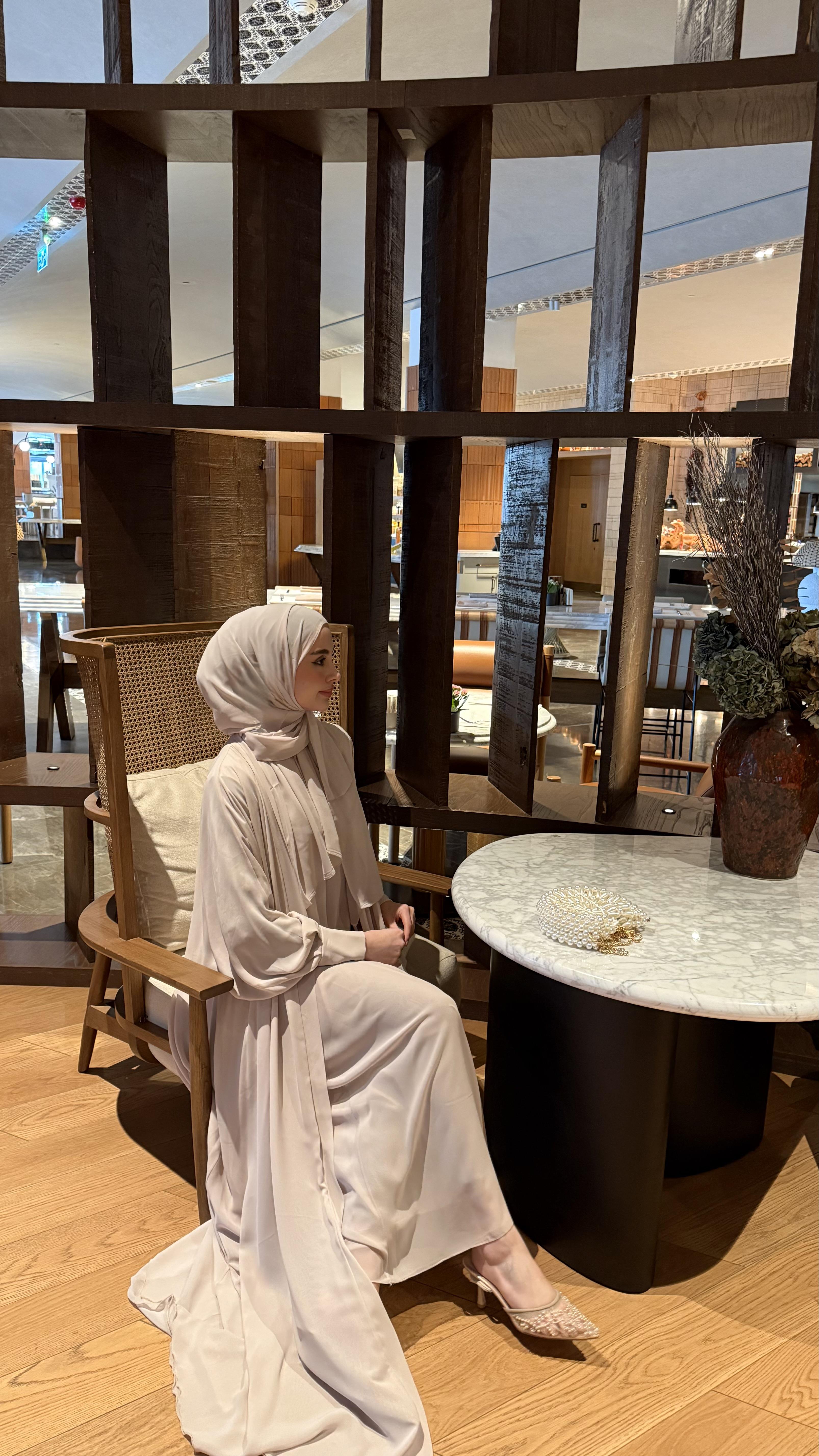 ABAYA ŞALI - BEJ