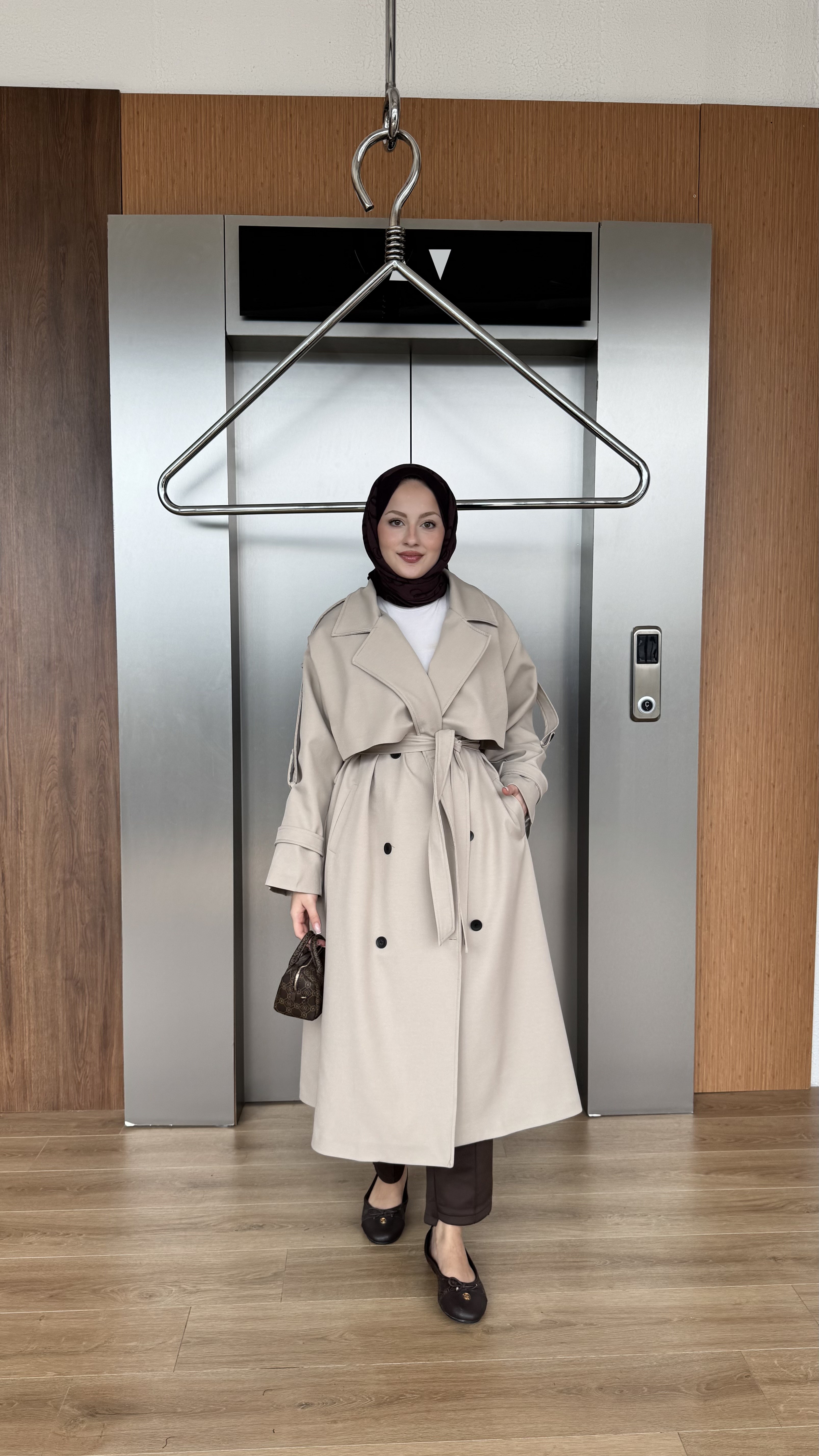 CASUAL ELEGANCE TRENÇKOT - BEJ