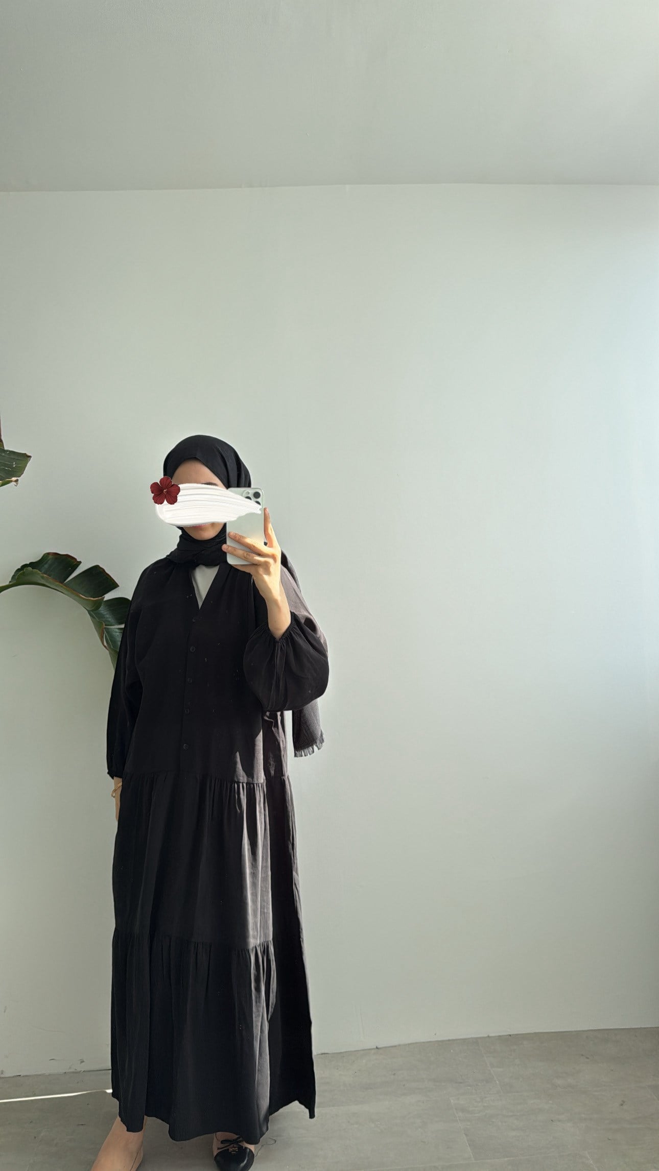 CUPRA KAT KAT ELBİSE - SİYAH