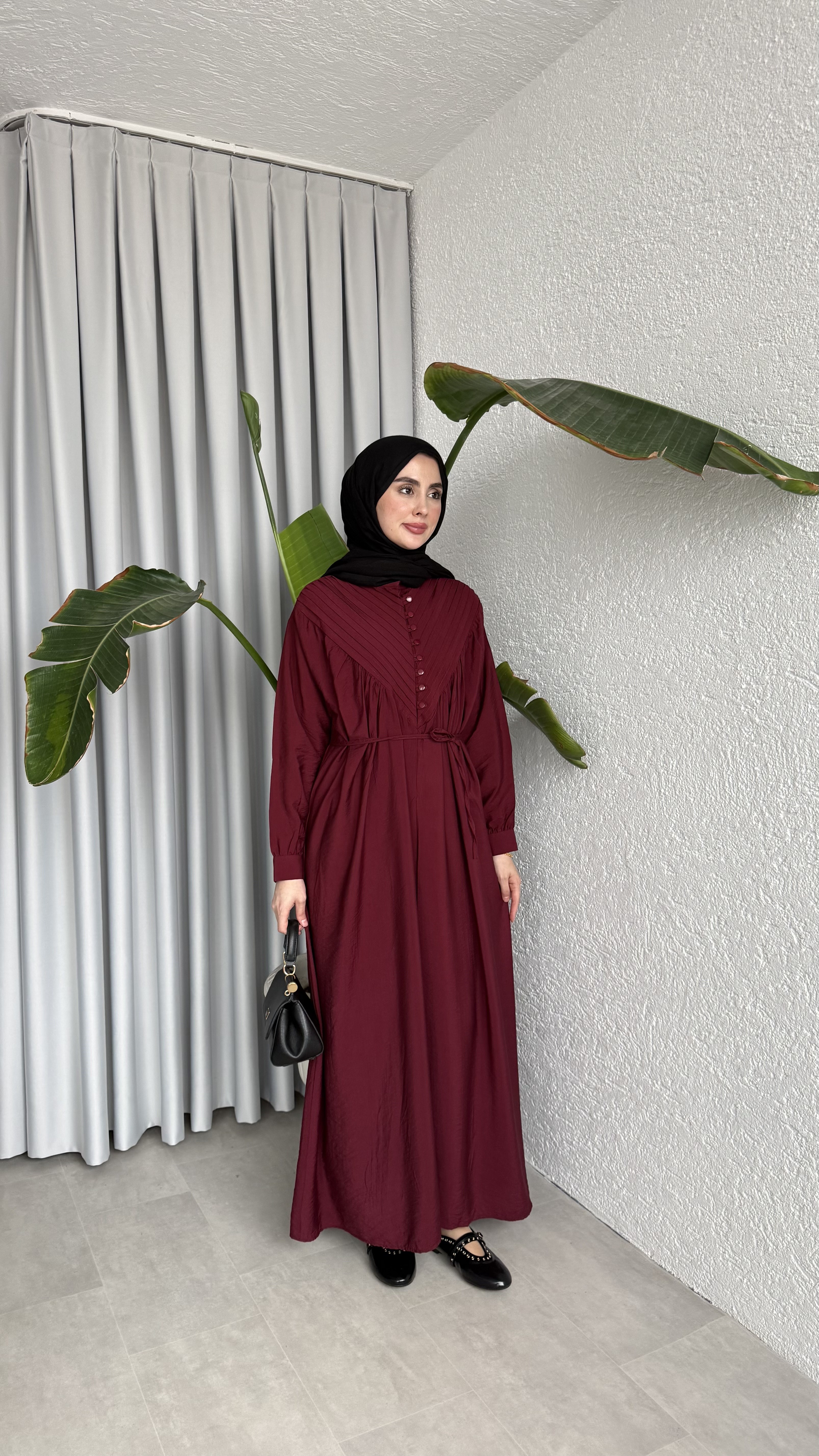 DEVA ELBİSE - BORDO