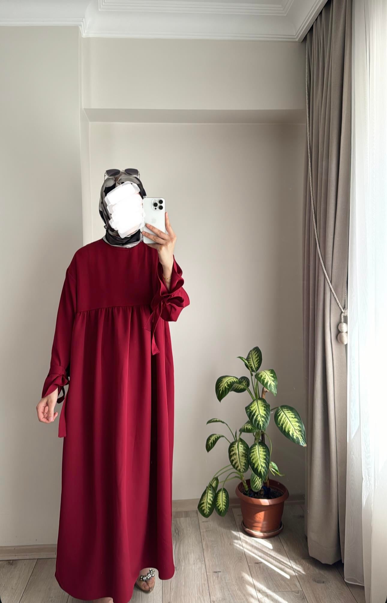 DOHA ELBİSE - BORDO