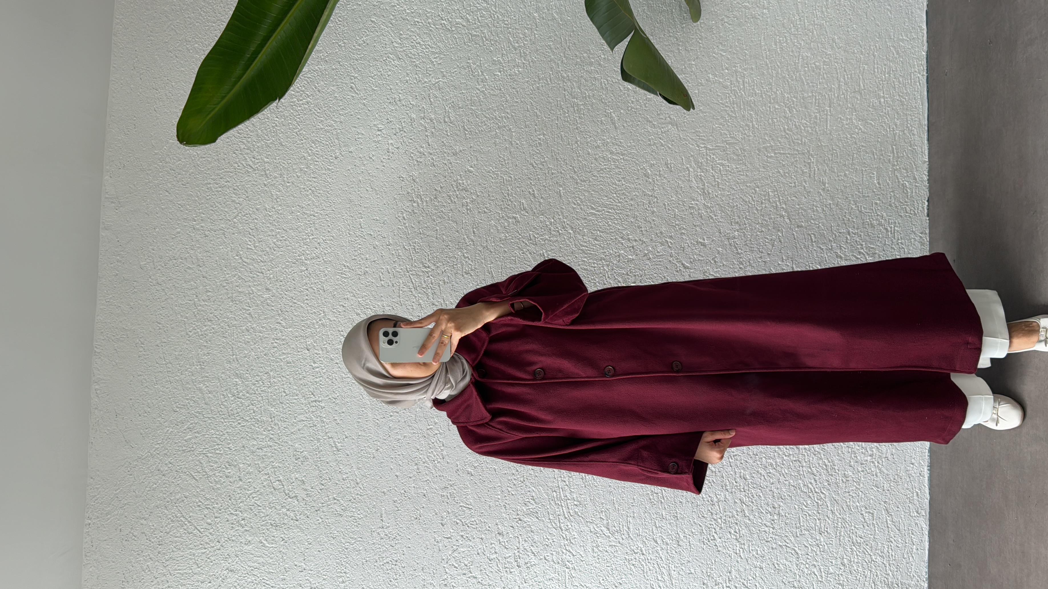 FLEUR KAŞE KABAN - BORDO