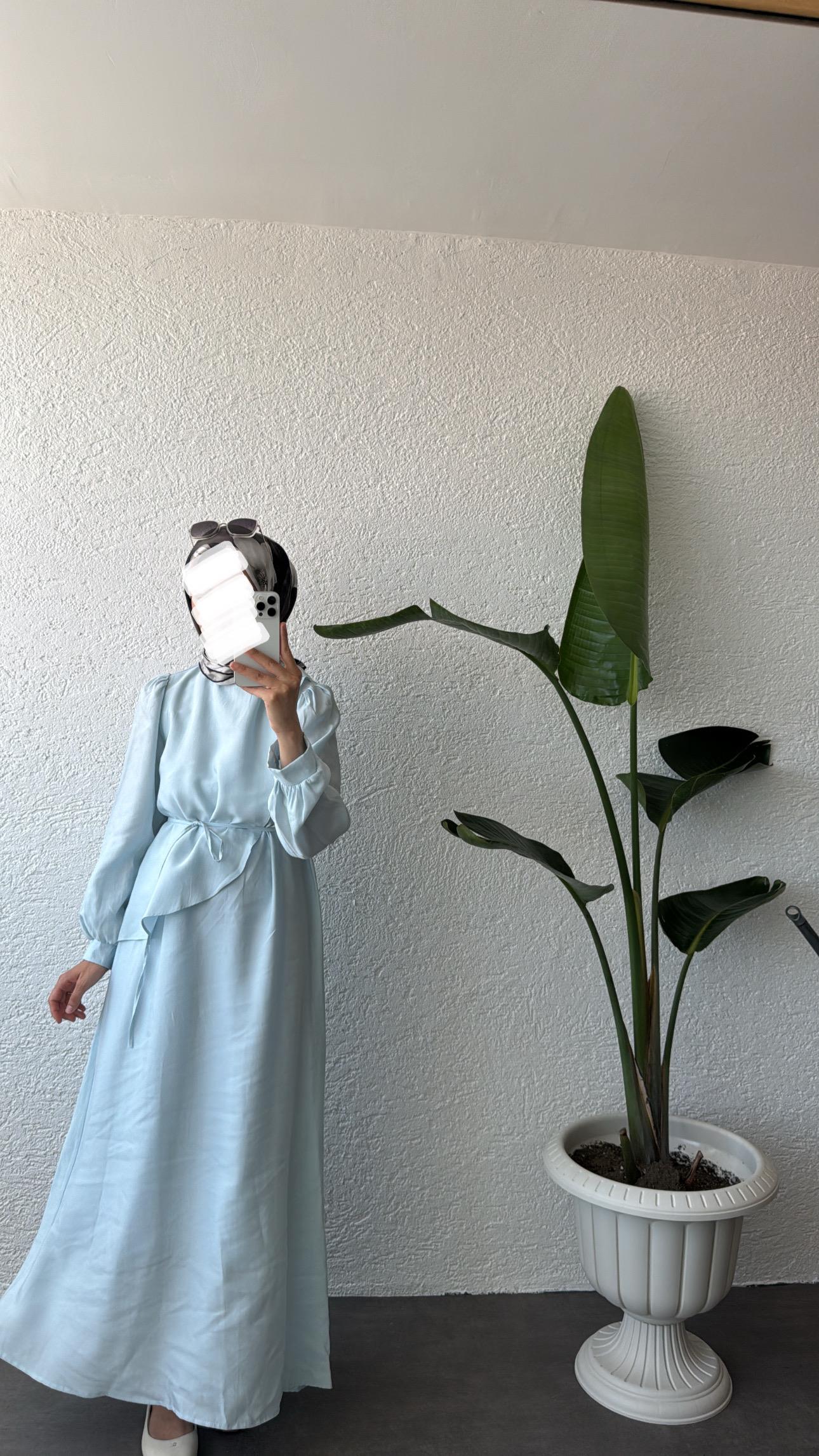 LEUR ELBİSE - MAVİ