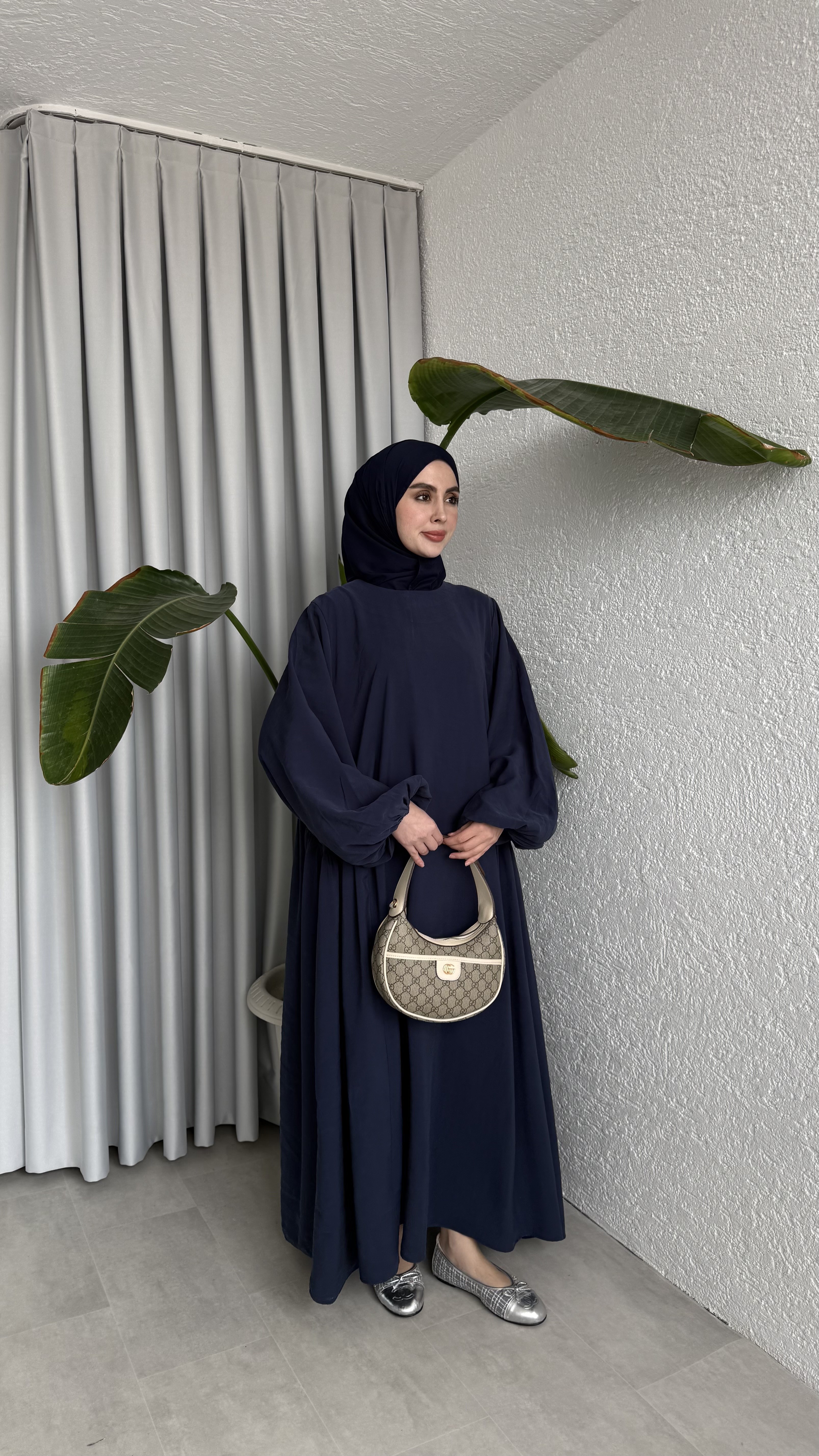 LOTUS CUPRA ELBİSE - LACİVERT 