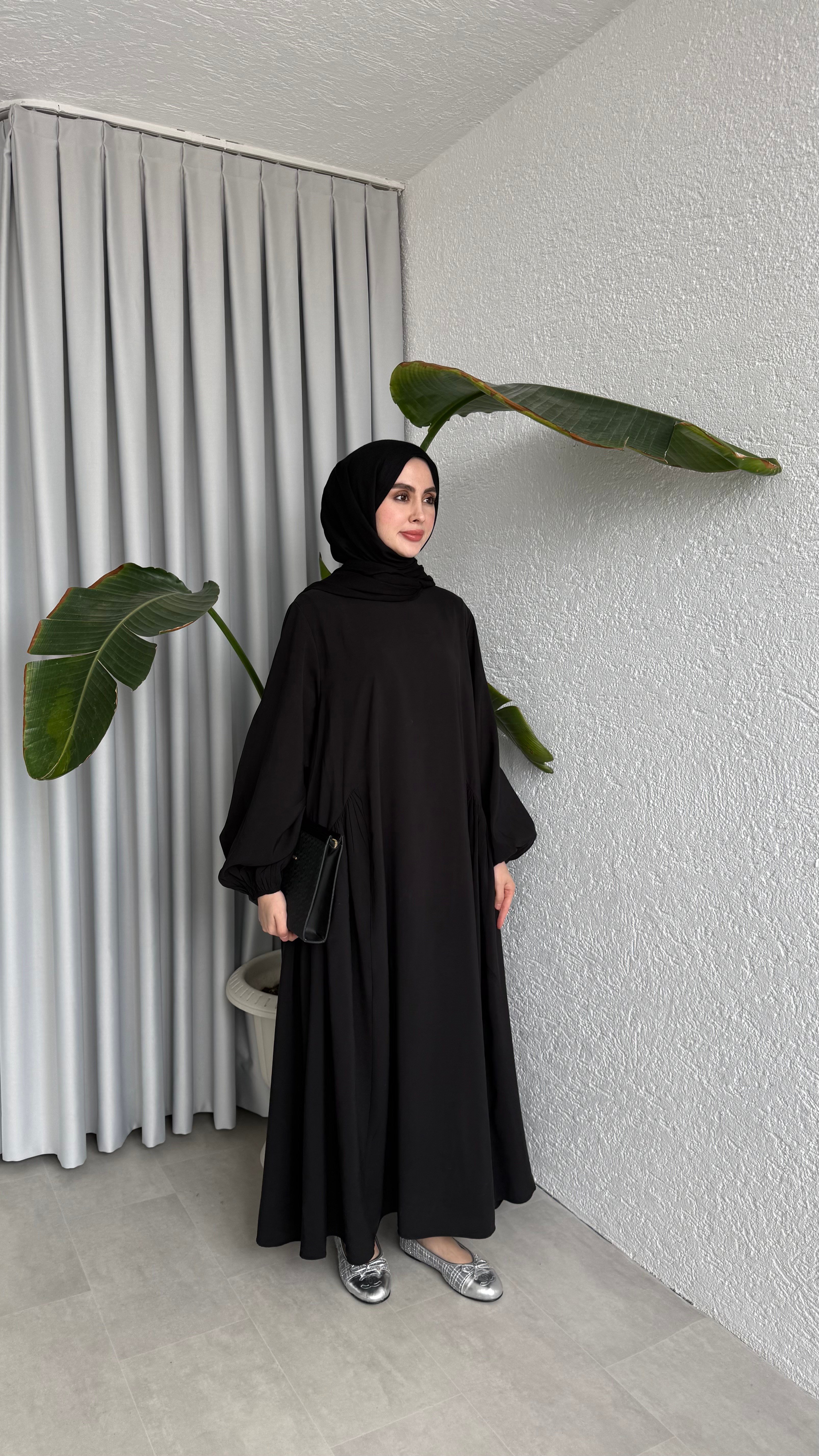 LOTUS CUPRA ELBİSE - SİYAH