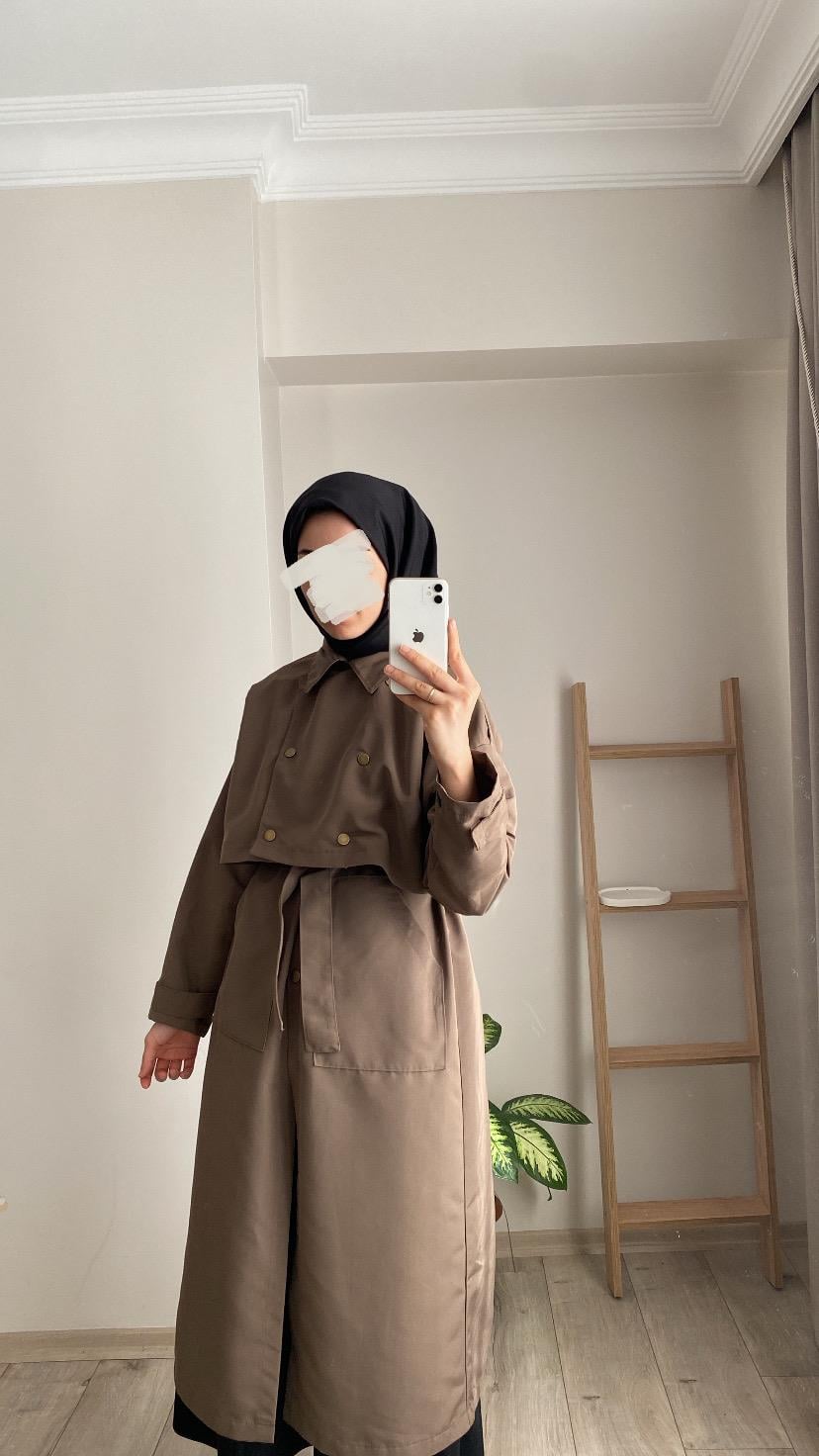 MATHİLDA TRENÇ KAHVE