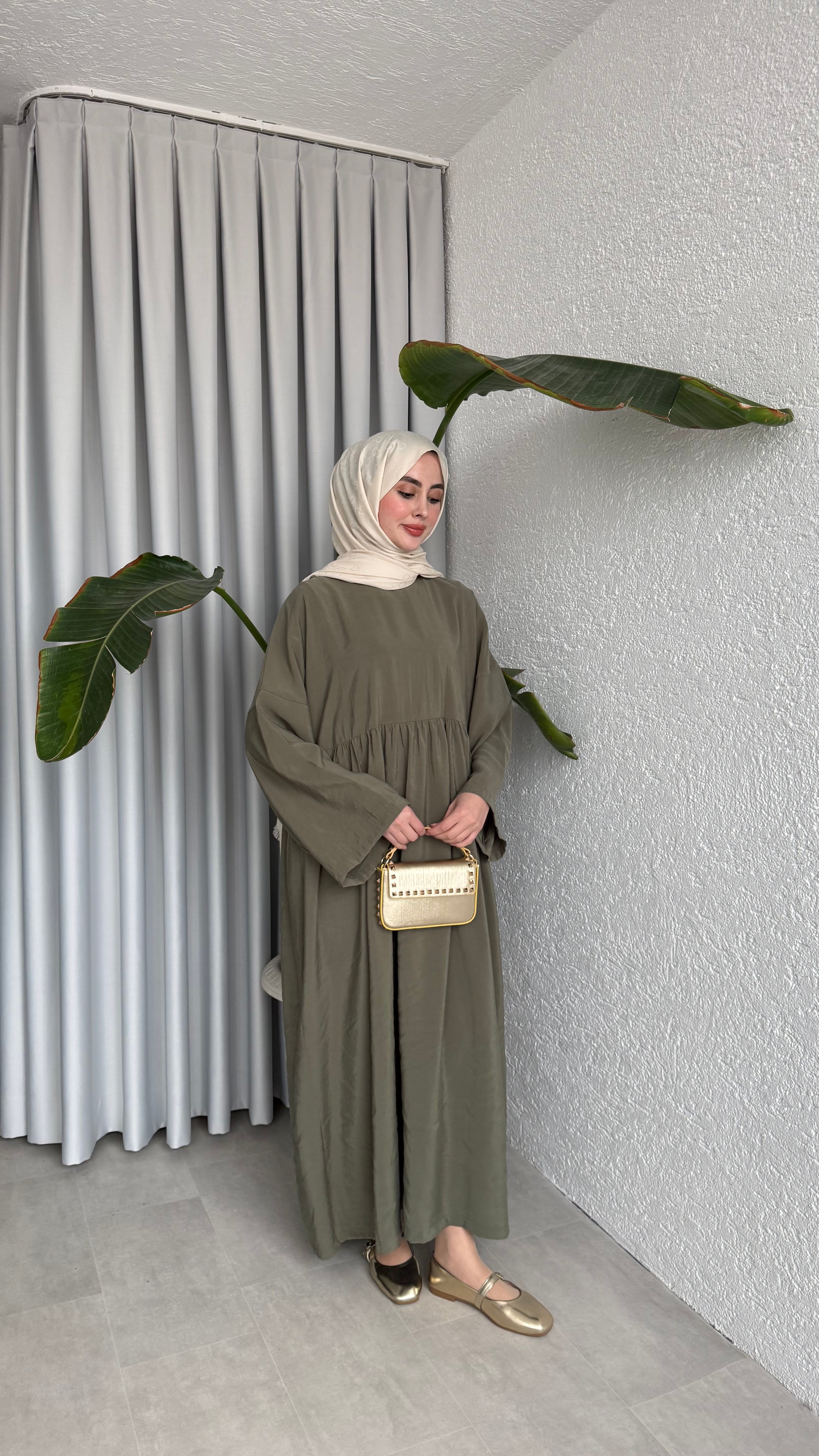 MOON CUPRA ELBİSE - HAKİ