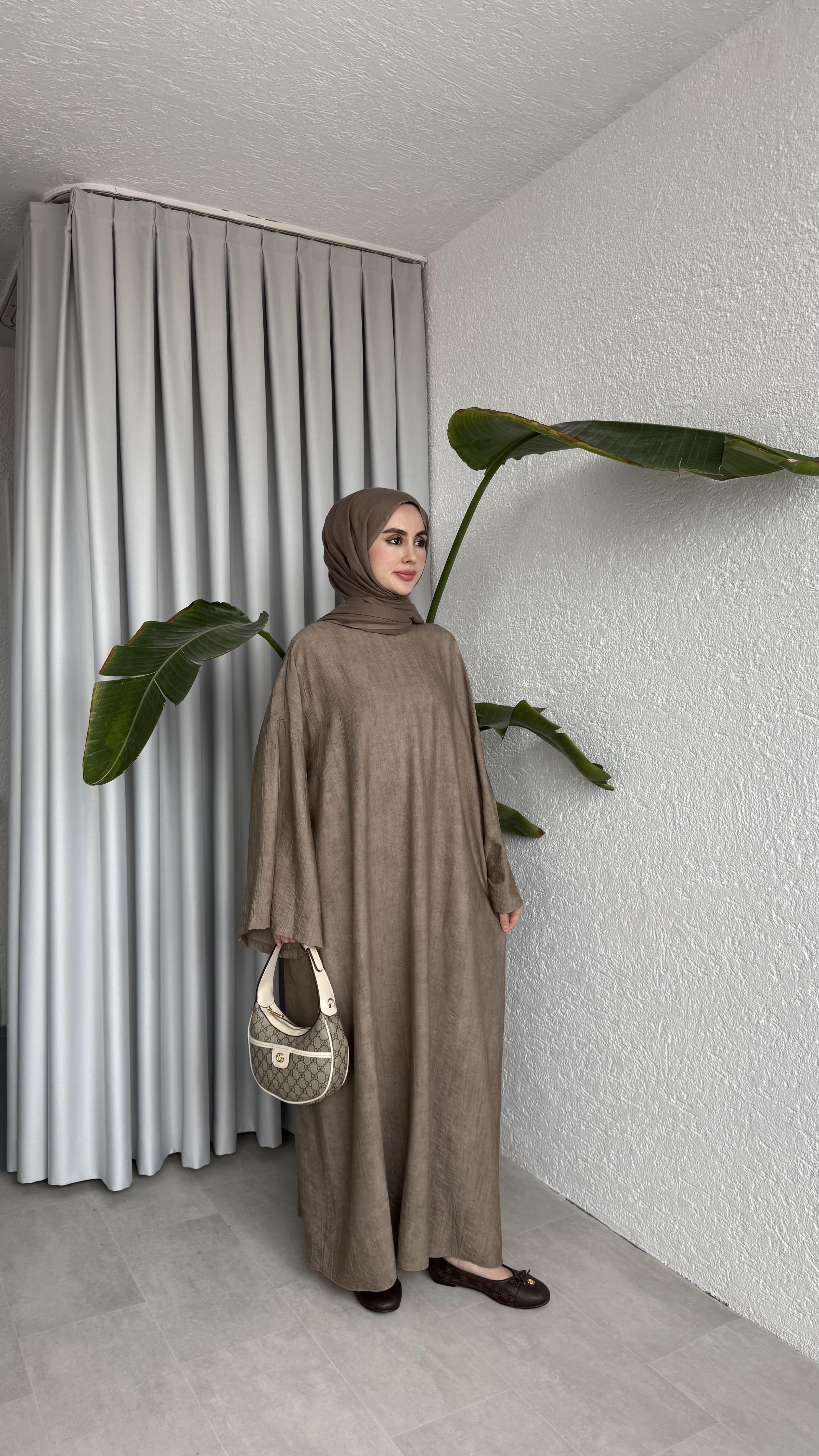 NATURAL ELBİSE - VİZON