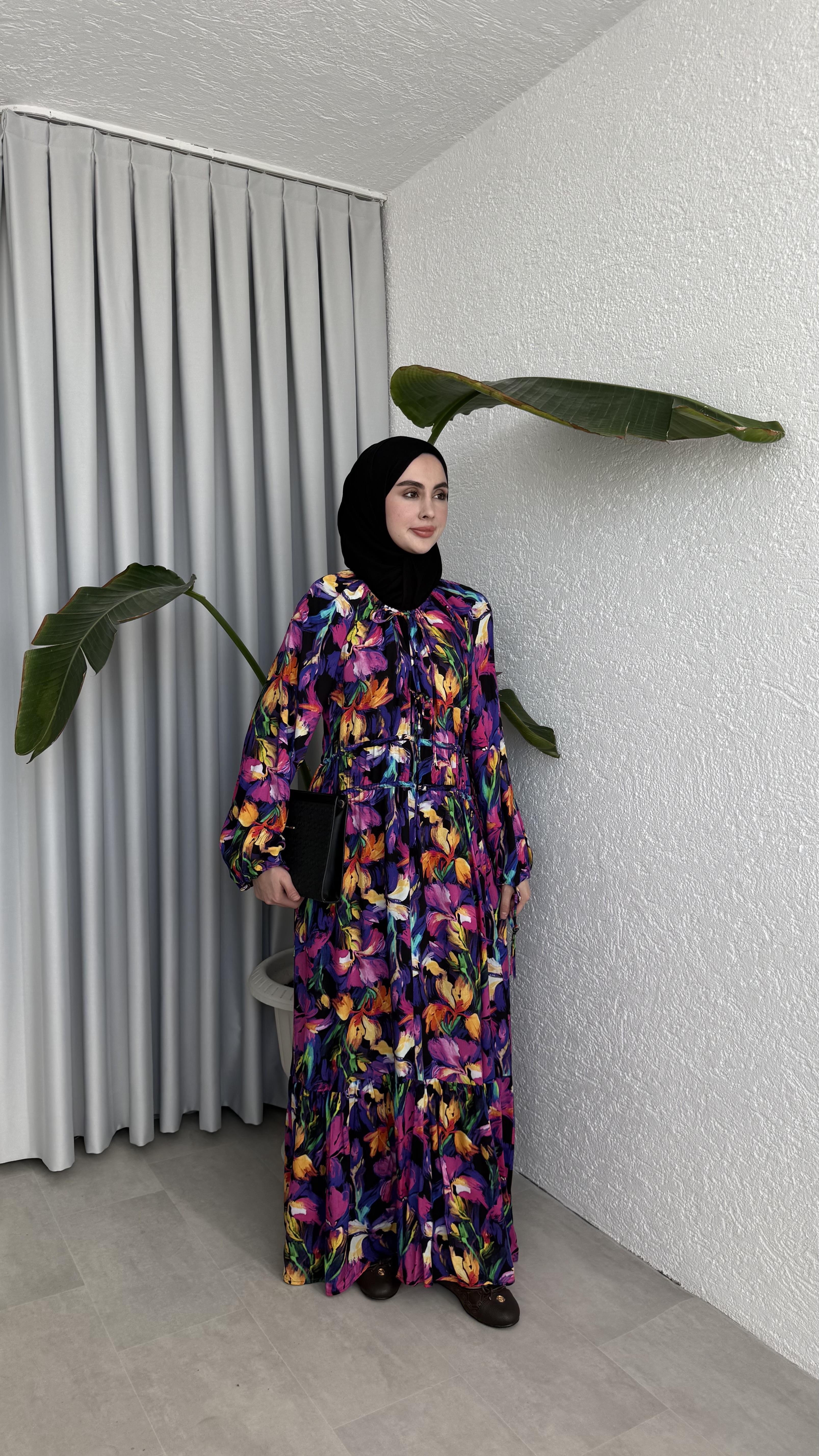 NEON ELBİSE - SİYAH 