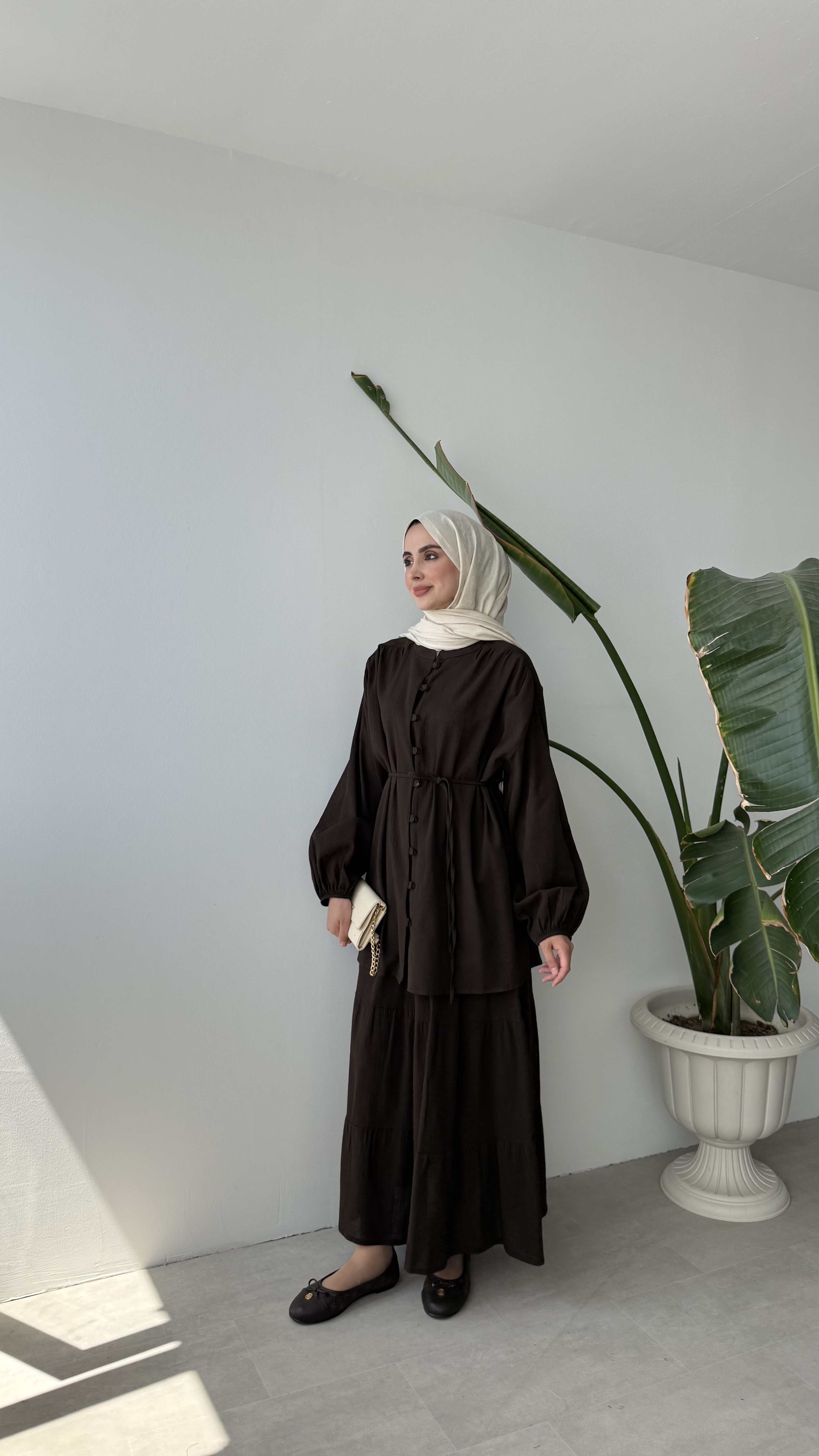 NORA İKİLİ TAKIM - KAHVE