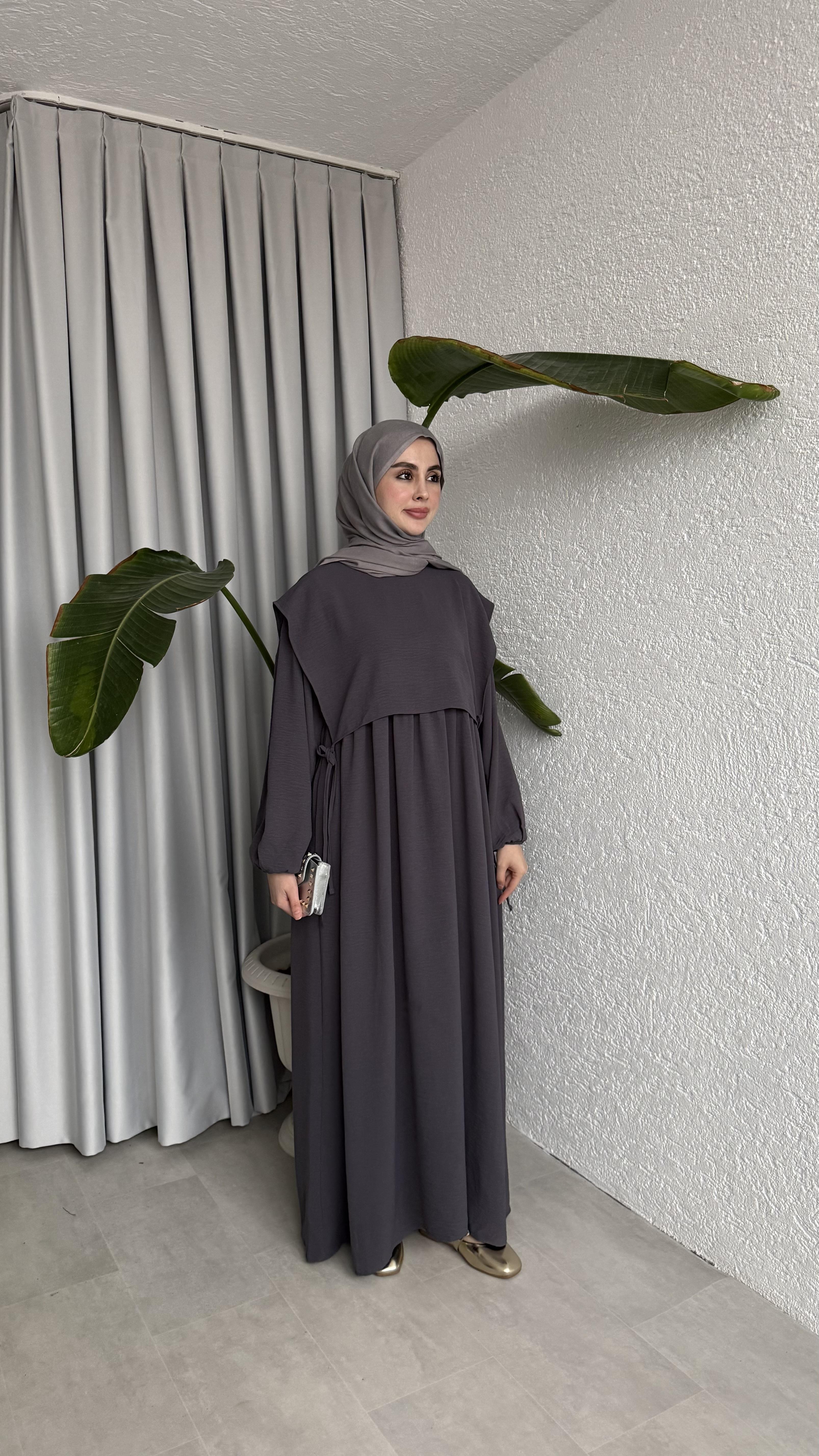 SAYE ELBİSE - FÜME