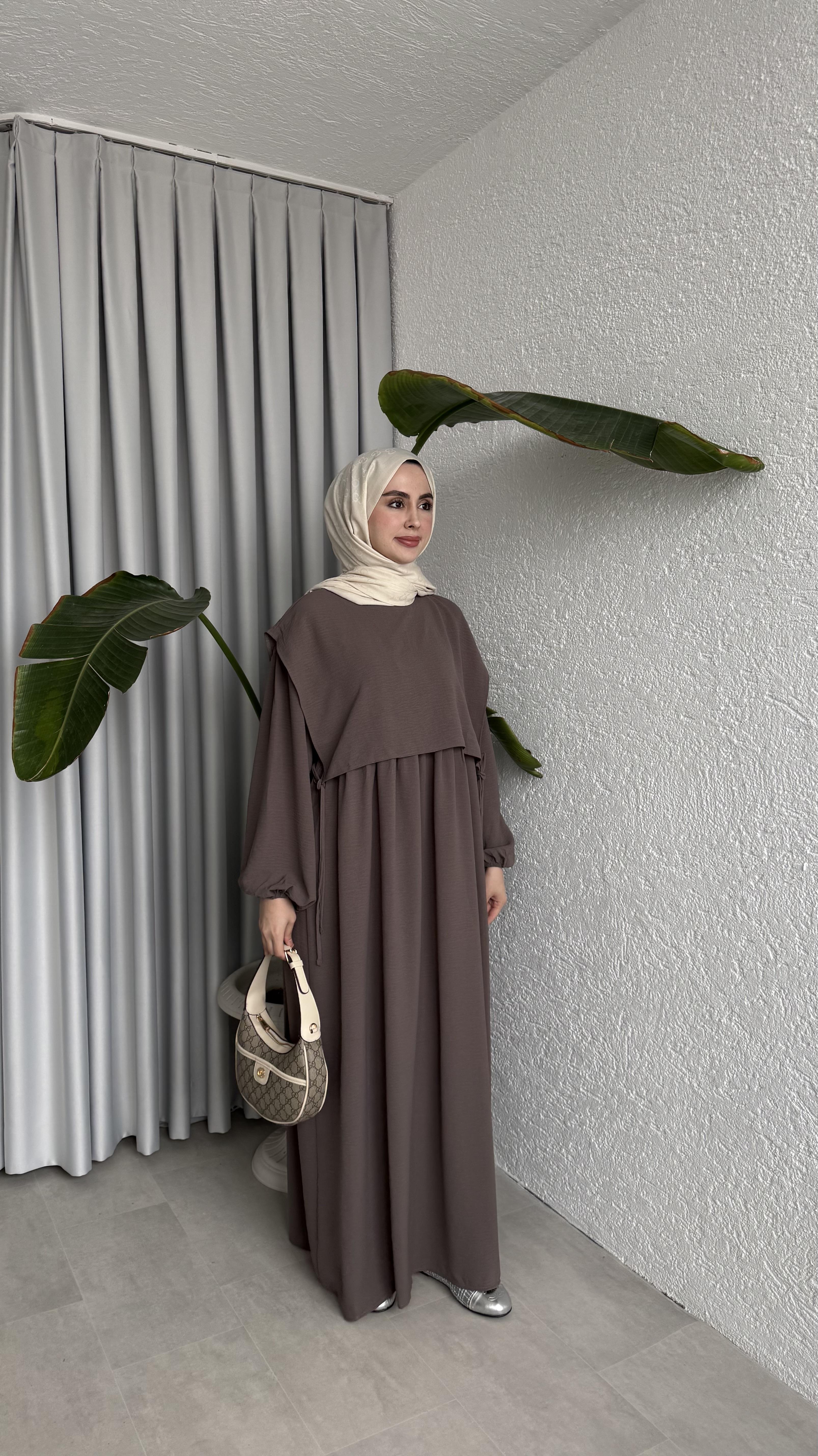 SAYE ELBİSE - VİZON