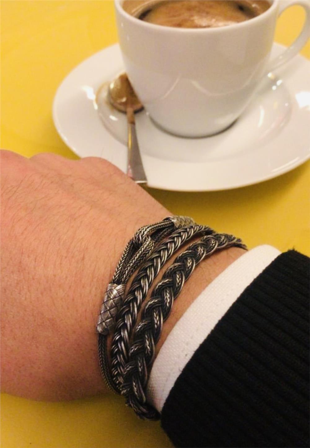 Üçlü Oksitli Gümüş Bileklik Set